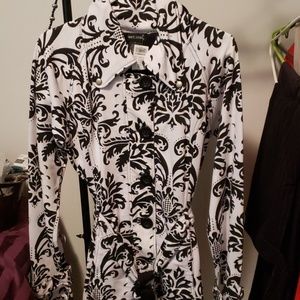 Printed Jacket B&W